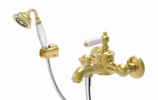 Bravat Art F675109G-B смеситель для ванны золото