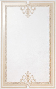 Kerama Marazzi Камея 25х40 см декор настенный белый