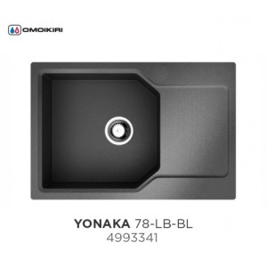 Omoikiri Yonaka 78-LB-BL 4993341 кухонная мойка тetogranit черный 78х51 см