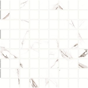 Grasaro Classic Marble G-270 m01 мозаика напольная 30х30 см белая глянцевая