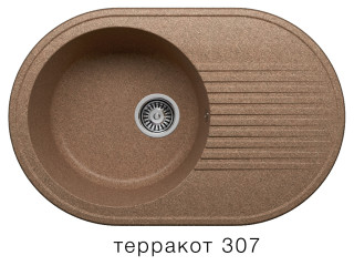 Polygran F 16 кухонная мойка терракот 50 х 76 см