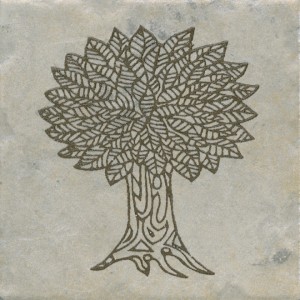 Kerama Marazzi Каламкари 10х10 см декор настенный серый дерево