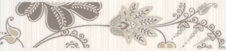 Kerama Marazzi Луиза 6235/7 25х5 см бордюр настенный бежевый цветы