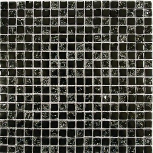 Bonaparte Strike Black 30х30 см мозайка стеклянная черная