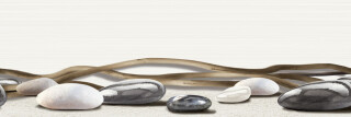Декор настенный (200х600х8) Ailand камни с веточкой DWU11ALD024 (ALMA CERAMICA) 15шт/уп. Россия