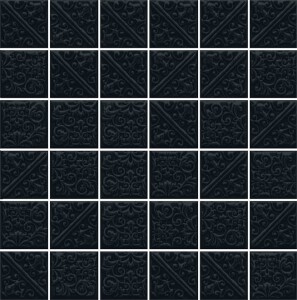 21025 Ла-Виллет черный 30.1*30.1 керамическая плитка мозаичная