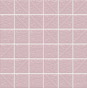 21027 Ла-Виллет розовый светлый 30.1*30.1 керамическая плитка мозаичная