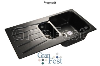 GranFest Standart GF-S940KL кухонная мойка черный 93х49.2 см