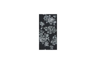 Нефрит Аллегро 20х40см декор настенный цветы черные