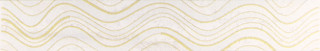 Сокол Травертин 7х44см бордюр настенный волна