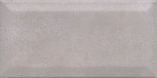 Kerama Marazzi Александрия 20х10 см плитка настенная серая грань матовая 19024