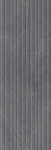 Kerama Marazzi Низида 25х75 см плитка настенная серая глянцевая структурная