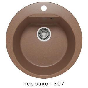 Polygran Atol-520 52 см мойка для кухни терракот