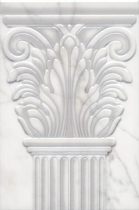 Kerama Marazzi Вилла Юпитера 20х30 см декор настенный белый капитель STGA40918248