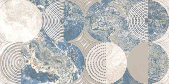 Axima Ричмонд керамическая плитка вставка D синяя 30х60