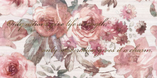 Нефрит Флориал 25х50см декор настенный розовый