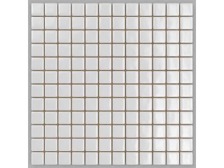 MVA Print mosaic стеклянная мозаичная плитка белая 32x32 см поверхность глянцевая