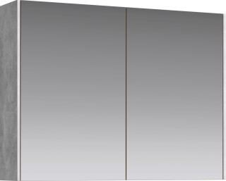 Aqwella Mobi зеркальный шкаф 80 60 см бетон светлый 408328