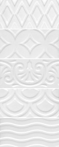 Kerama Marazzi Авеллино 7х15 см плитка настенная структура mix белая 16017