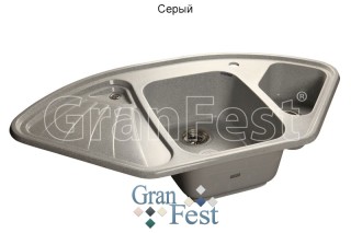 GranFest Corner GF-С-1040E кухонная мойка серый 103.9 х 56 см
