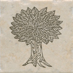 Kerama Marazzi Каламкари 10х10 см декор настенный бежевый дерево