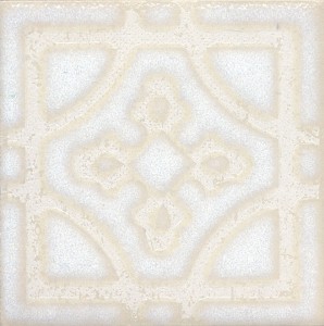 Kerama Marazzi Амальфи 10х10 см вставка напольная орнамент белая 6